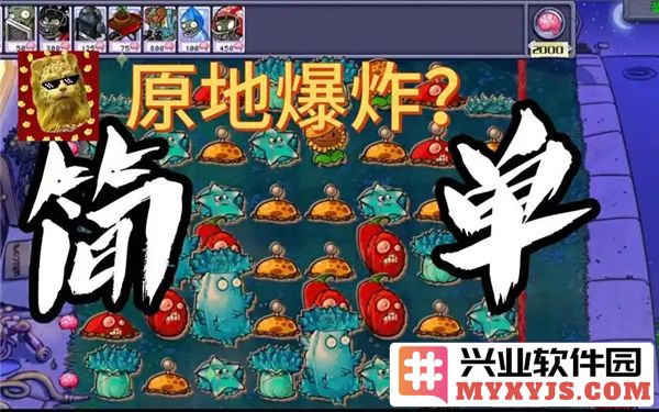 怎样通过植物大战僵尸杂交版益智模式成功通关原地爆炸