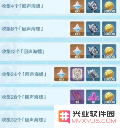 原神回声海螺有哪些