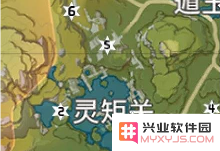 原神灵矩关岩神瞳位置