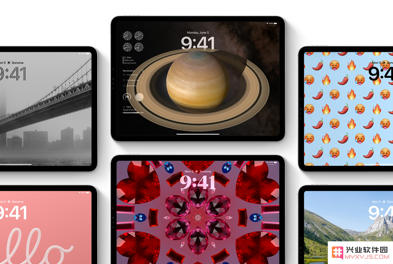 苹果 iPadOS 17 带来个性化锁定屏幕，有这些新变化
