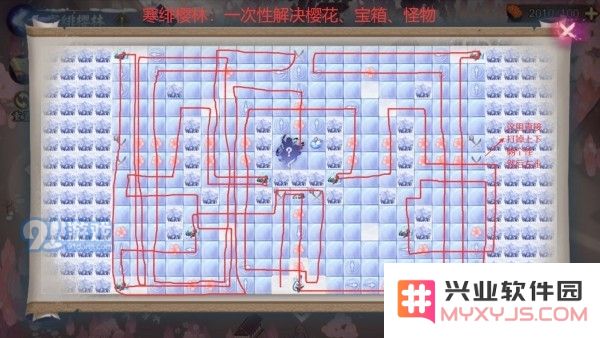 《阴阳师》寒绯樱林通关路线图文详解