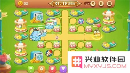 保卫萝卜3游乐场第40关金萝卜过关图文攻略