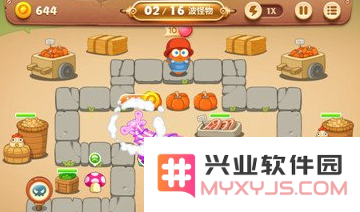 保卫萝卜3集市第31关金萝卜过关攻略