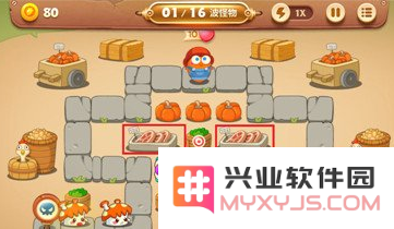 保卫萝卜3集市第31关金萝卜过关攻略