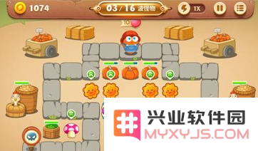 保卫萝卜3集市第31关金萝卜过关攻略