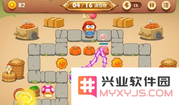保卫萝卜3集市第31关金萝卜过关攻略