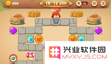 保卫萝卜3集市第31关金萝卜过关攻略