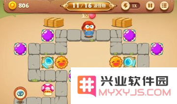 保卫萝卜3集市第31关金萝卜过关攻略
