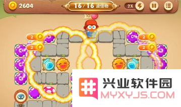 保卫萝卜3集市第31关金萝卜过关攻略