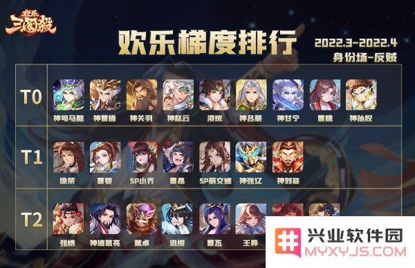 欢乐三国杀身份场梯度排行说明