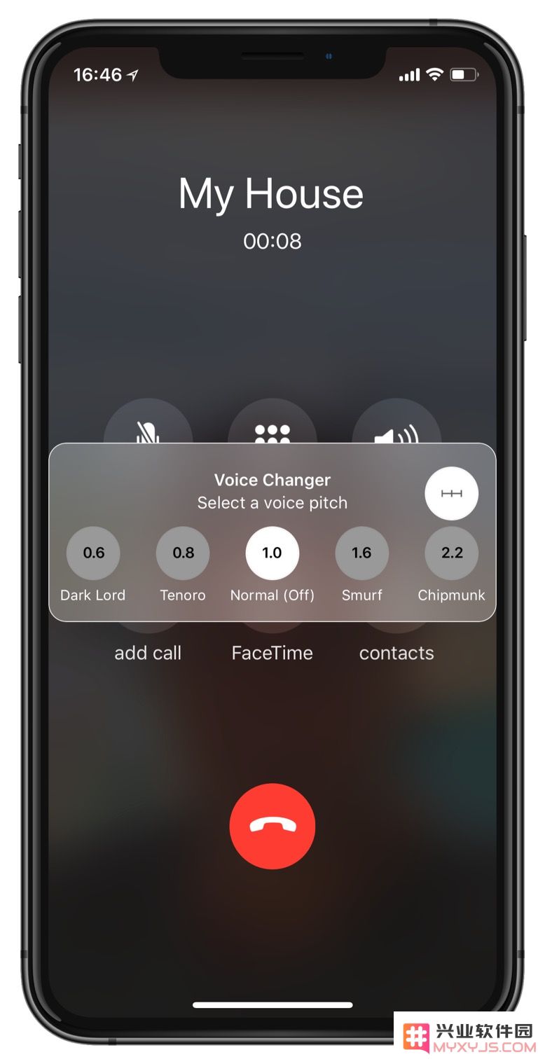 教你在 iPhone 语音通话时设置变音效果