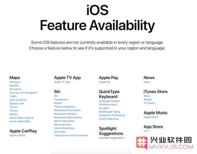 怎样确认 iOS 在你所在国家或地区提供的所有可用功能和服务？
