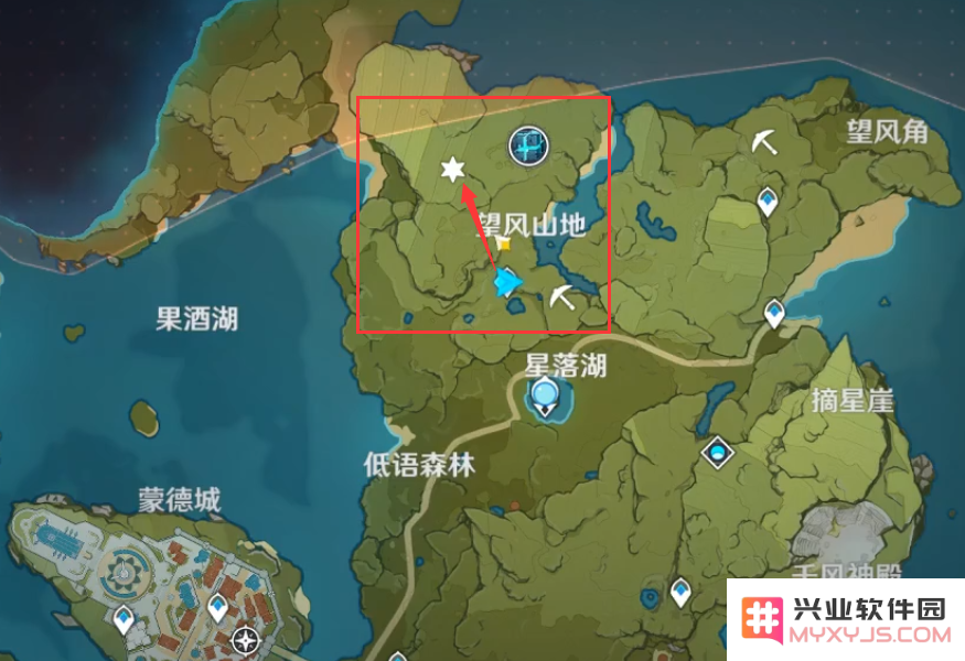 原神蒙德地图位置