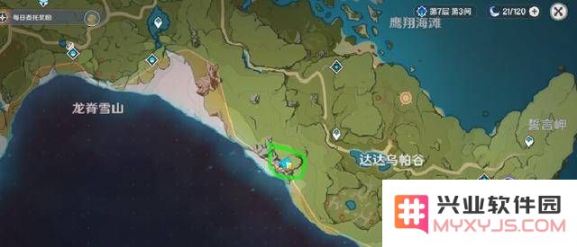 原神蒙德地图位置