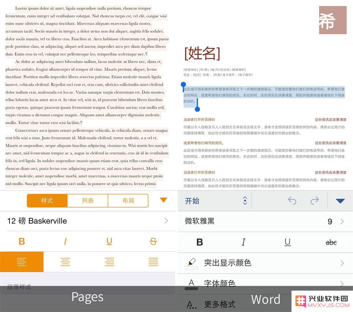 在 iPhone/iPad 上，Word 和 Pages 哪个更好用？