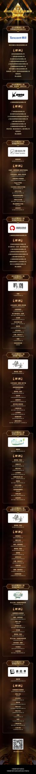 2024游戏十强年度榜正式揭晓：不可思议的游戏世界，令人惊叹的体验！
