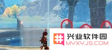 原神渌华池3个雷柱子