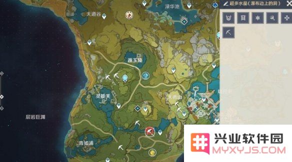 原神水晶块位置分布图