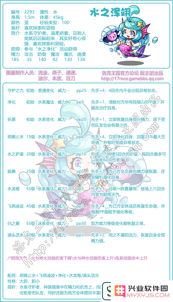 洛克王国水之泽翊什么性格好