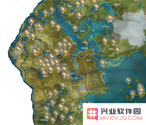 原神石珀分布图高清