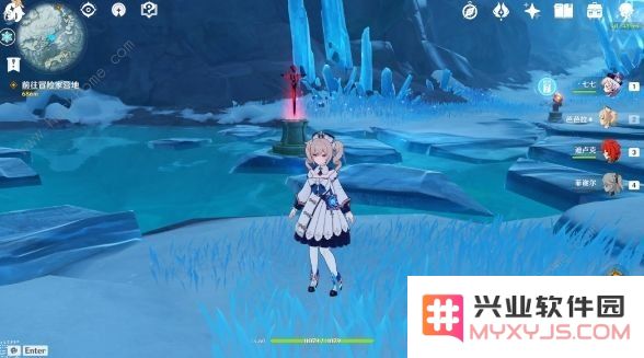 原神雪山七天神像冰块不见了