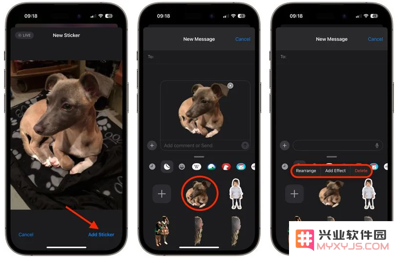 升级 iOS 17后如何将实况照片变成实况贴纸？