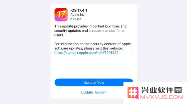 iOS / iPadOS 17.4.1重新发布