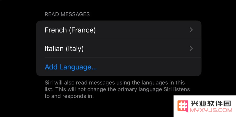 升级iOS 17.4 Beta 1 后如何让Siri指定其它语言朗读？