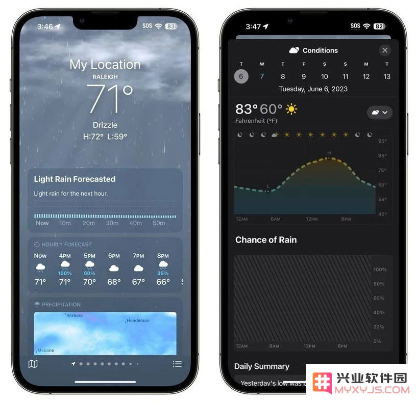 苹果 iOS 17 天气应用都有哪些改进？