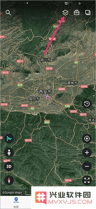 新知卫星地图app如何使用