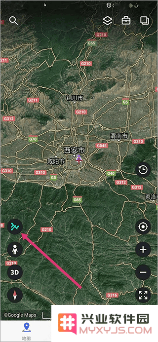 新知卫星地图app如何使用