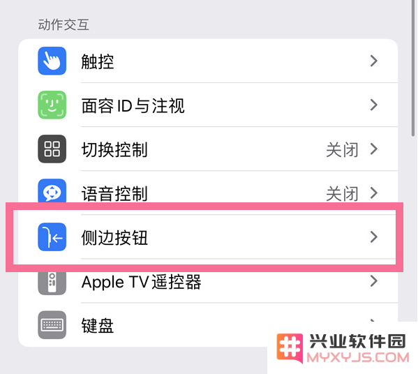iPhone14 Plus侧键双击下载功能关闭方法