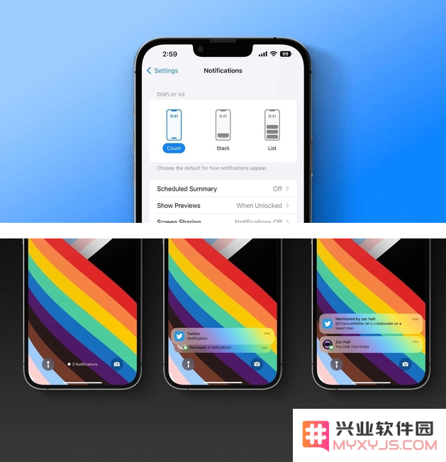 苹果iOS 16锁屏通知的多种展示方式及其详细设置方法
