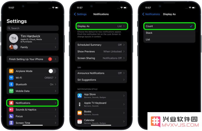 iOS 16：支持更改 iPhone 锁定屏幕上的通知显示