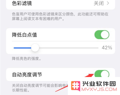 iPhone 13禁用自动亮度设置方法