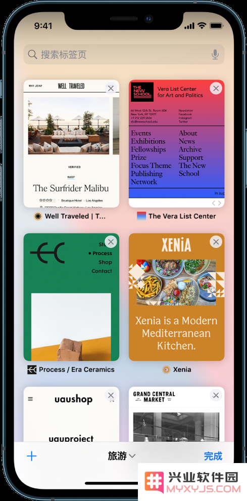 iOS 15 使用技巧：在 Safari 浏览器中使用标签页