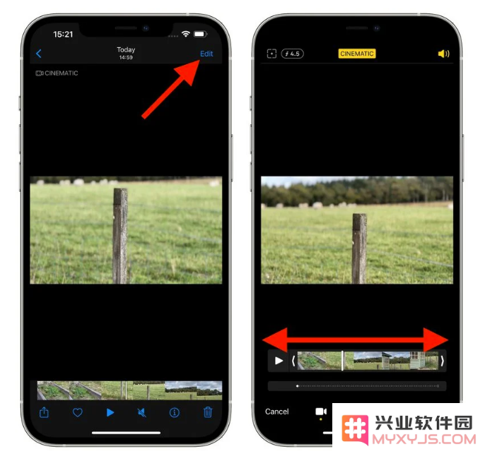 如何使用 iPhone 13 系列在“电影效果”模式下拍摄视频？