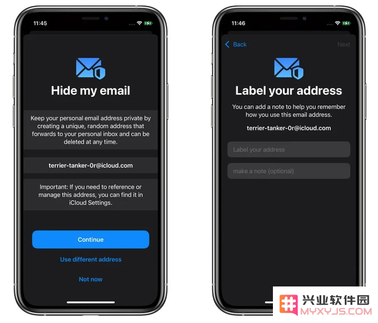 iOS 15 更注重隐私保护：新增“隐藏我的电子邮件”功能