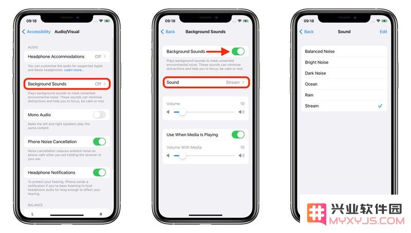 iOS 15 小技巧：如何开启背景音功能以减少干扰？