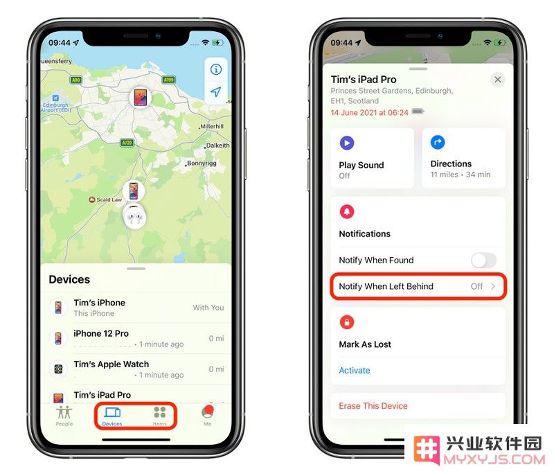 iOS 15 实用技巧：如何在 iPhone 上启用“遗忘时通知”，帮助你迅速找回丢失的 AirTag 或 AirPods