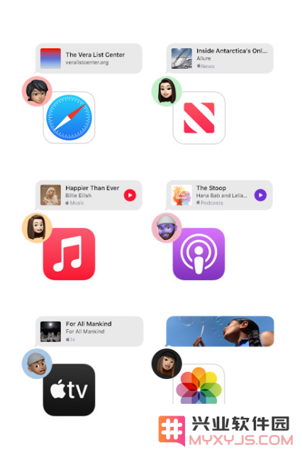iOS 15 信息应用全新改进：更好用的共享功能、新款拟我表情