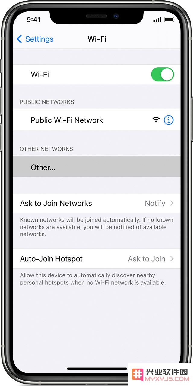 如何在 iPhone 手机上找到并连接到不显示的无线网络？