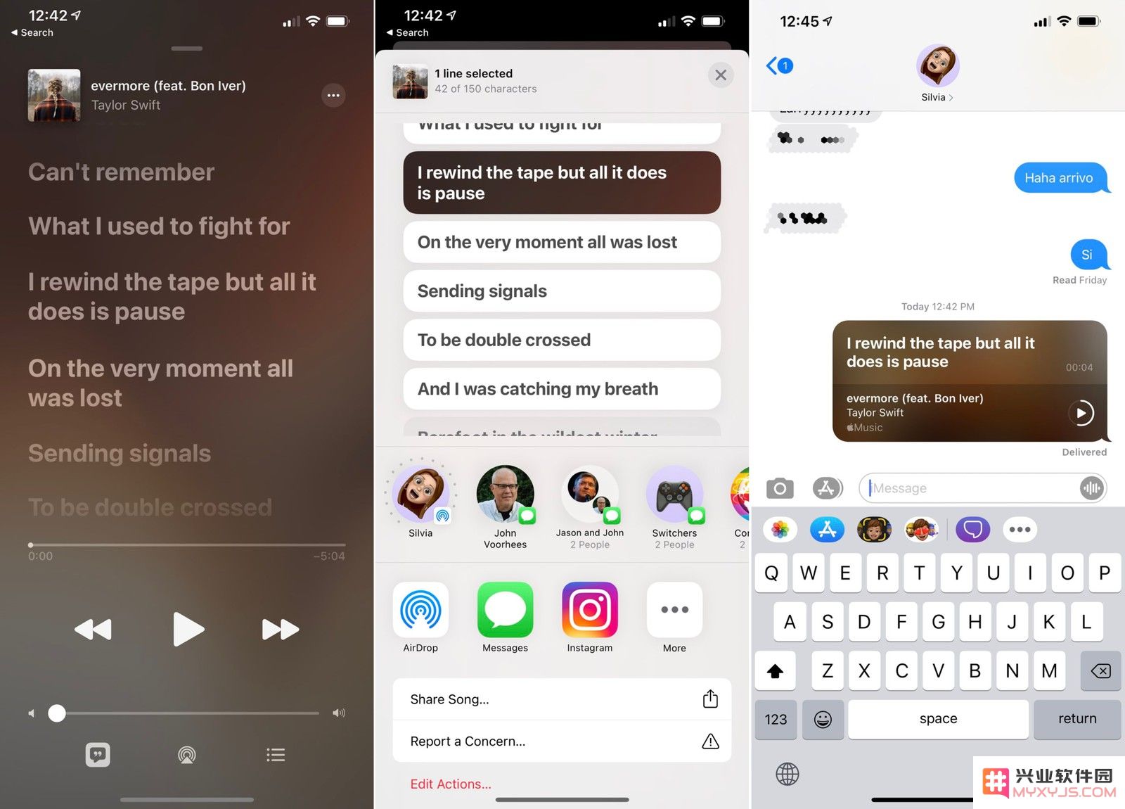 怎样在 iMessage 上将 Apple Music 中的歌词快速分享给你的好友？