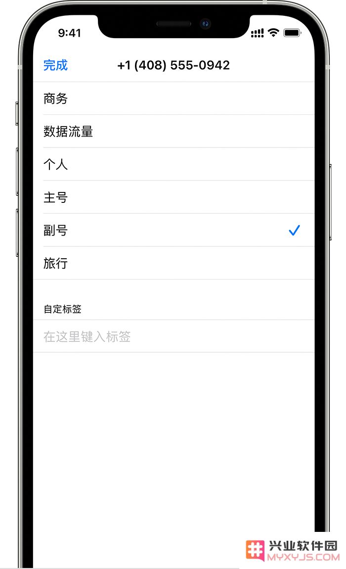 为 iPhone 12 双卡设置标签：支持自定义标签和 emoji 表情