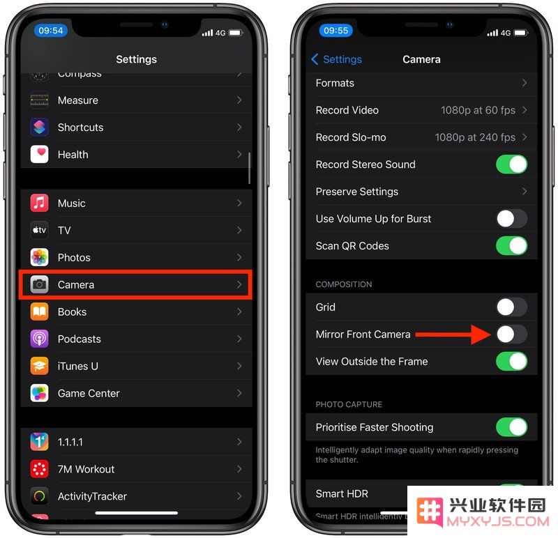 iOS 14 教程：如何使 iPhone 自带相机进行镜像自拍？
