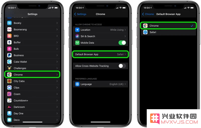 iOS 14 教程：如何将 Chrome 设置为 iPhone 和 iPad 的默认浏览器？