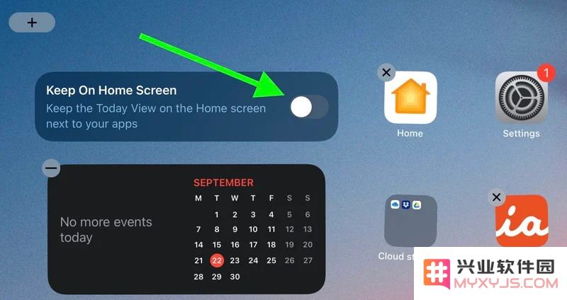 如何在iPad 的主屏幕上显示「小组件」？