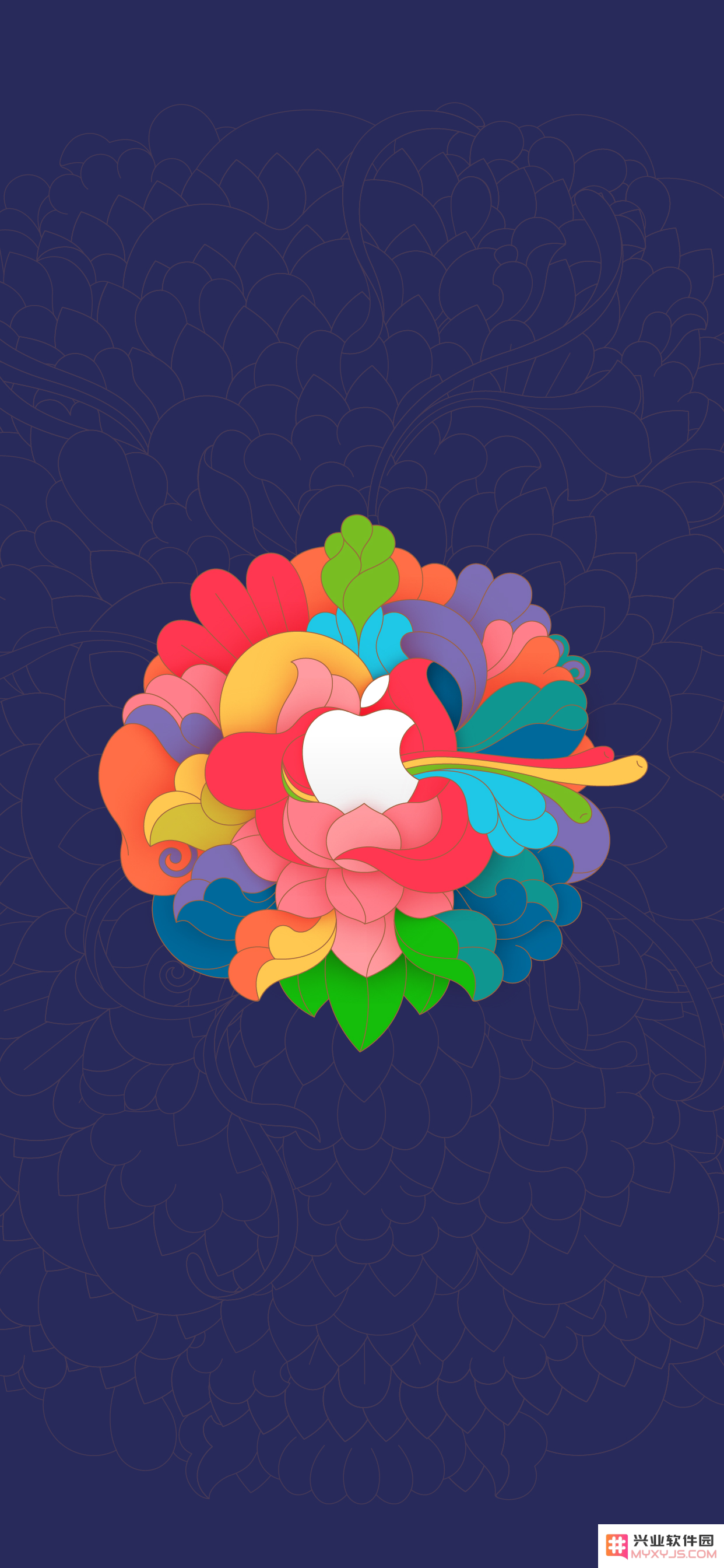 iPhone 壁纸分享：三里屯 Apple Store 景泰蓝主题壁纸
