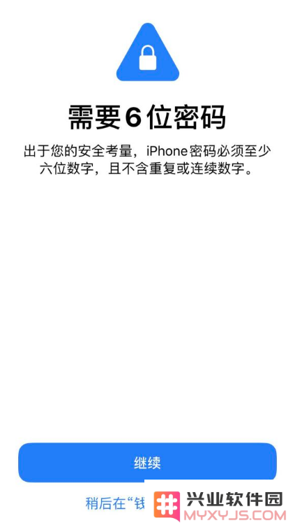 如何在 iOS 13 的“钱包”应用中设置 6 位密码以增强安全性？