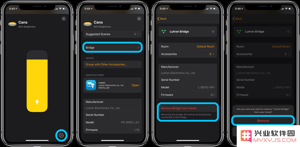 如何从「家庭」应用中，删除 HomeKit 配件？